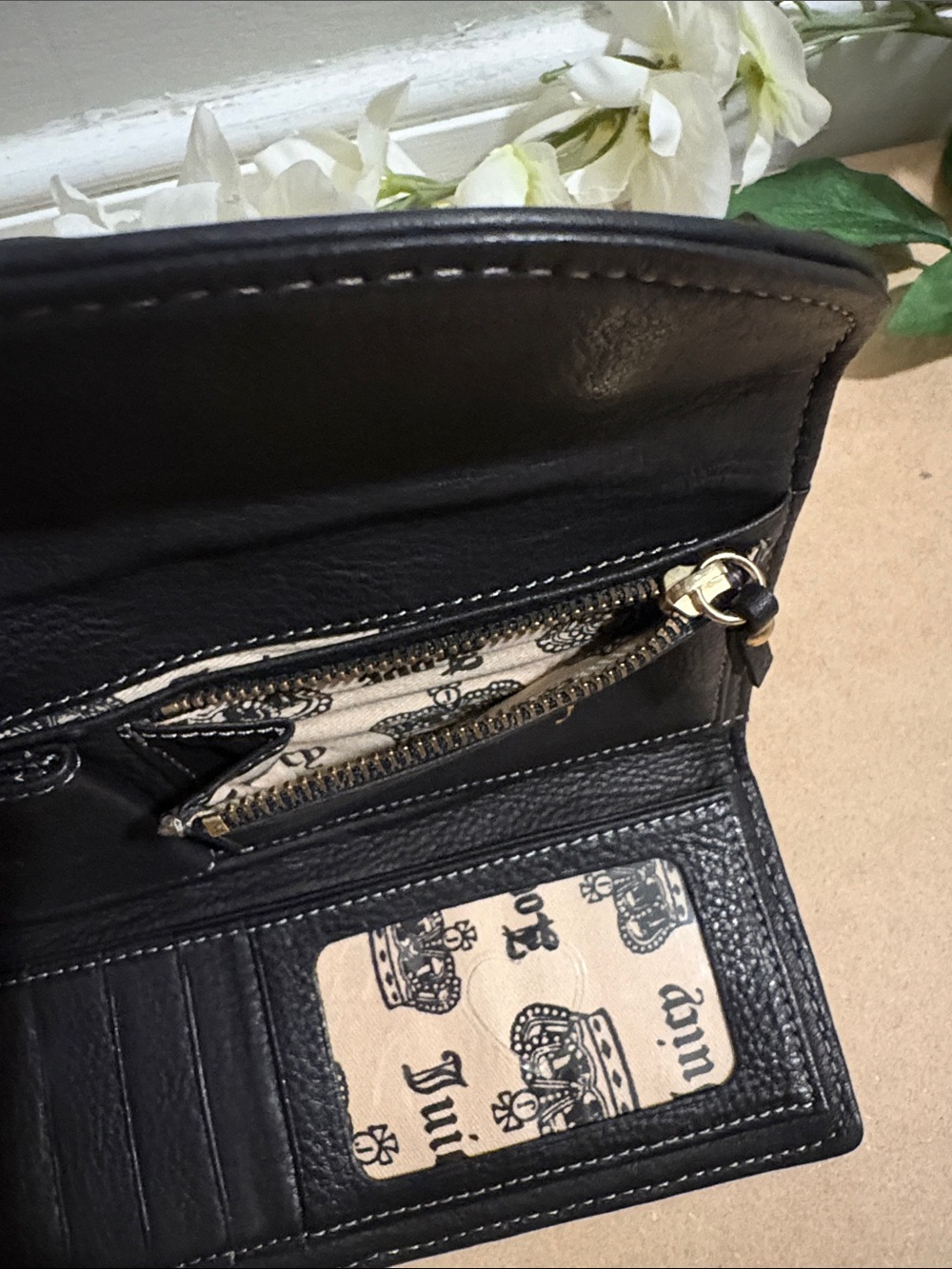 Vintage Y2K P&G Juicy Couture Long Black Wallet - Picture 5 of 12